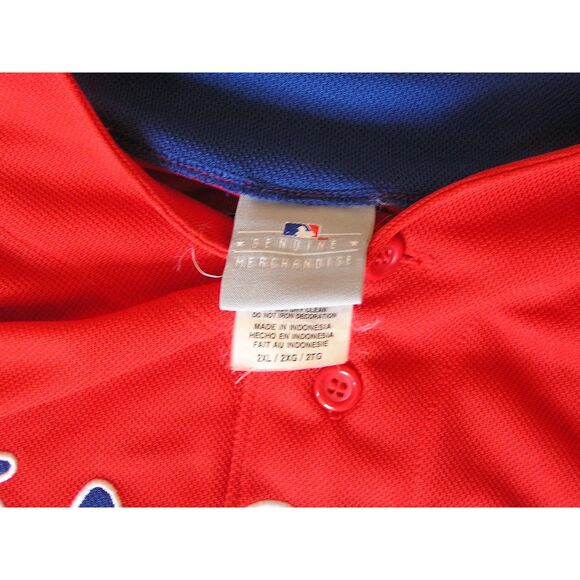 Philadelphia Phillies Chase Utley #26 Red Men's Baseball Jersey Size XXL - Picture 3 of 6